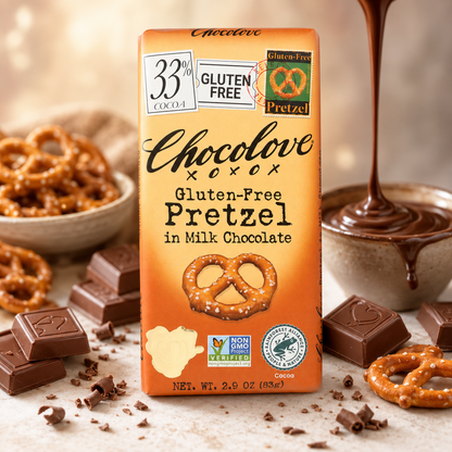 Chocolove Pretzel in Milk Chocolate Gluten-Free 2.9 oz