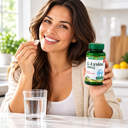 Nature's Bounty L-Lysine 1000 mg Tablets, 60 Count (Pack of 4) Nature's Bounty