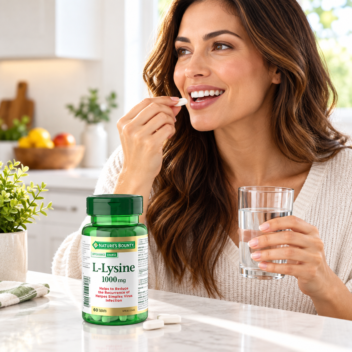 Nature's Bounty L-Lysine - 1000 mg - 60 Tablets Nature's Bounty