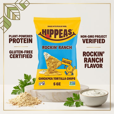 HIPPEAS Rockin Ranch Chickpea Tortilla Chips, 5 oz HIPPEAS