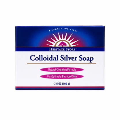 HERITAGE STORE Bath Soap Colloidal Silver 3.5 Ounce