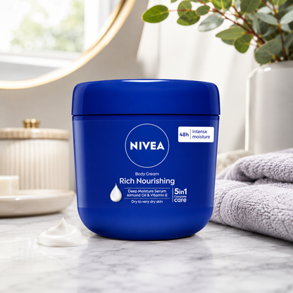 Nivea Rich Nourishing Body Cream Dry Skin Almond Oil 400 ml