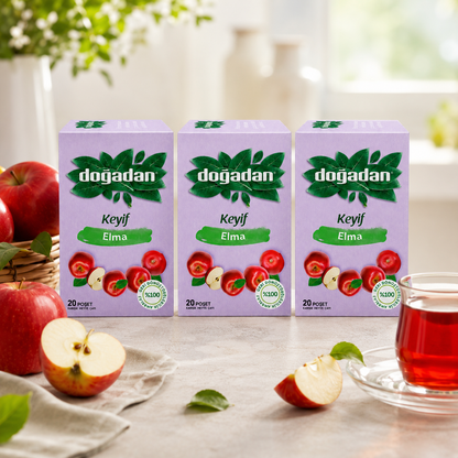 Dogadan Premium Turkish Apple Tea Elma Cayi 20 Tea Bags