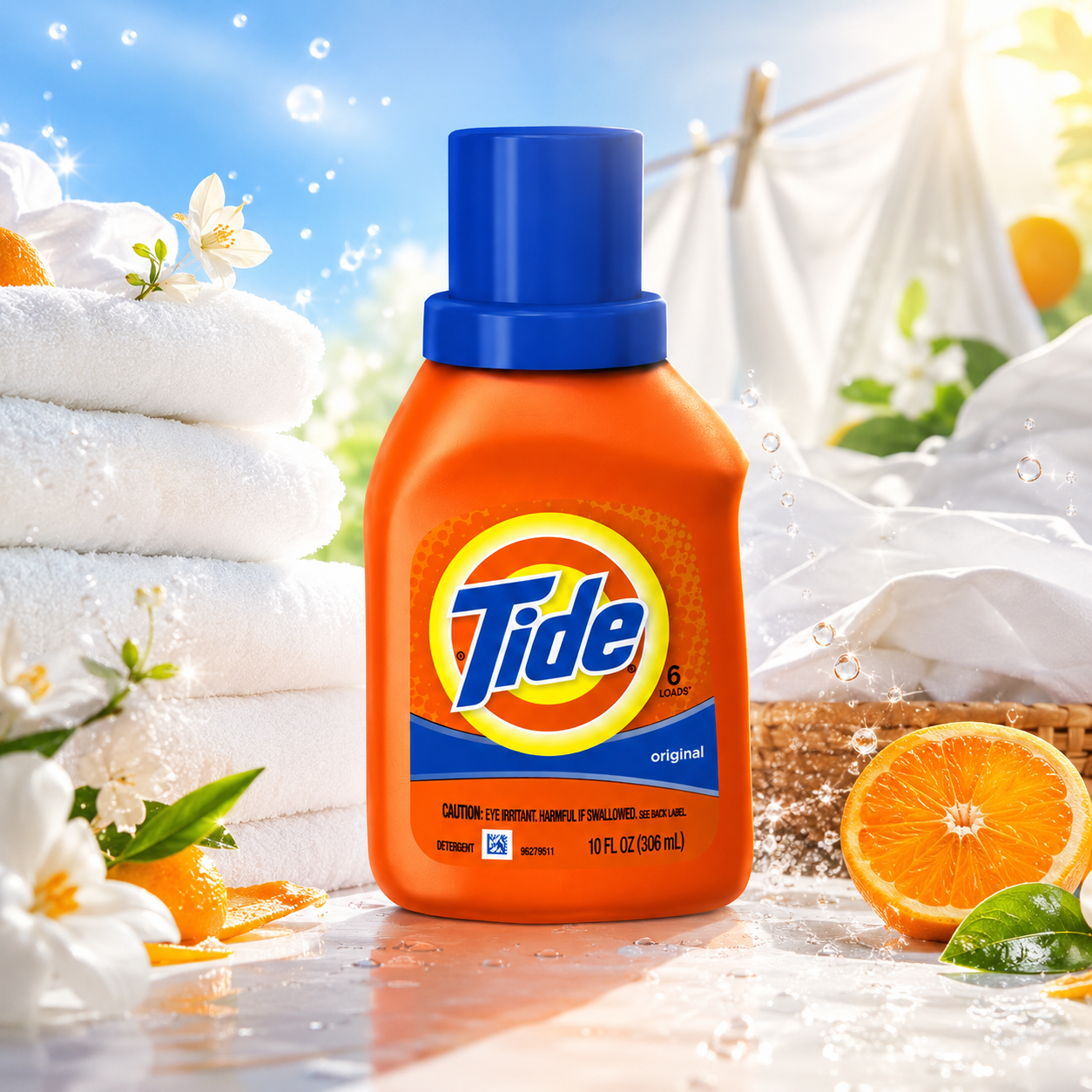 Tide Liquid Laundry Detergent, Original Scent, Travel Size 10oz (Pack of 3)