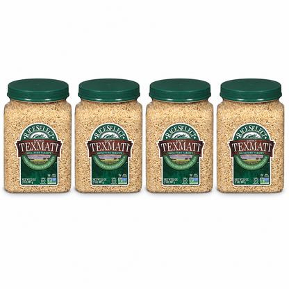 RiceSelect Texmati Brown Rice, Long Grain, Whole Grain, Gluten-Free, Non-GMO, 32 oz (Pack of 4)