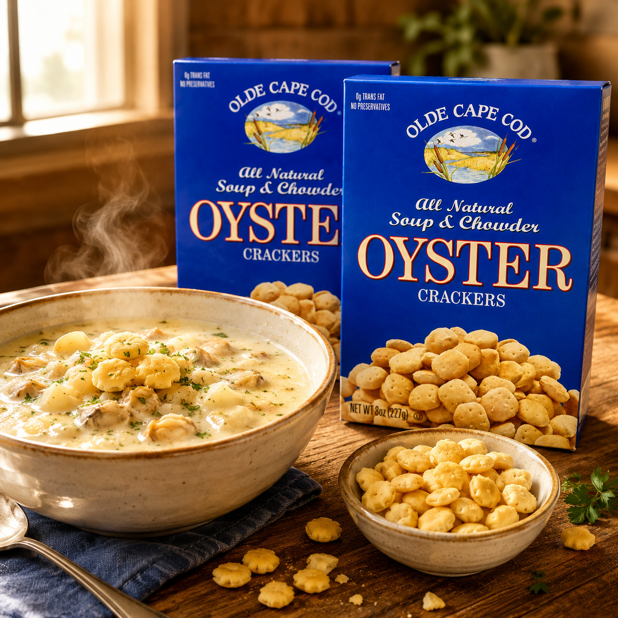 Olde Cape Cod Oyster Crackers, Soup & Chowder, Multi-Pack 8 oz (Pack of 2)