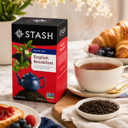 Stash Tea English Breakfast Tea, 20 Count (Pack of 6)