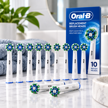 Oral-B Pro CrossAction Replacement Brush Heads, 10 Count Oral-B