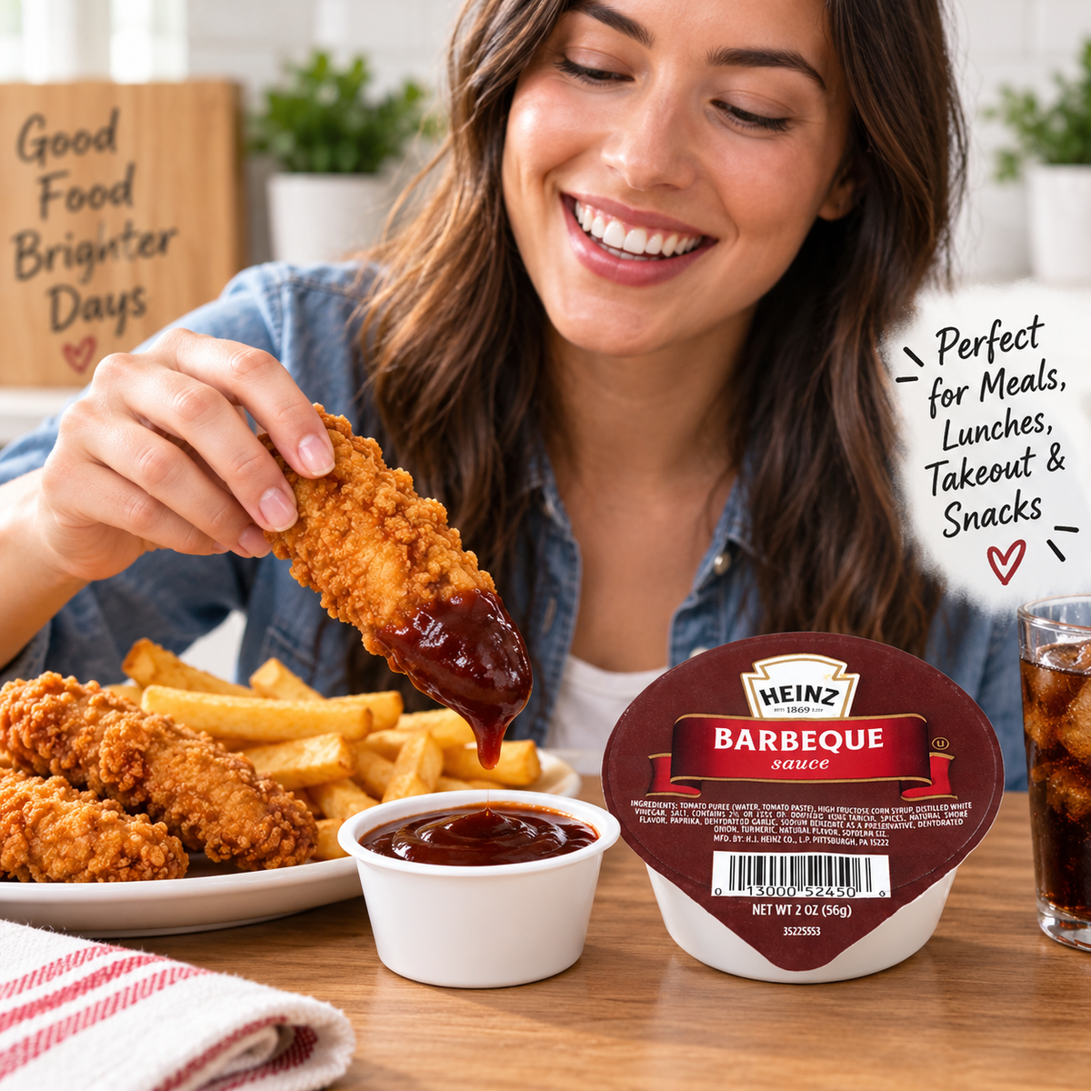 Heinz Barbecue Sauce Single Serve (60 Count, 2 oz Cups) Heinz
