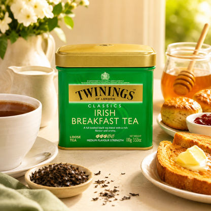 Twinings of London Irish Breakfast Loose Tea Tin 3.53 oz