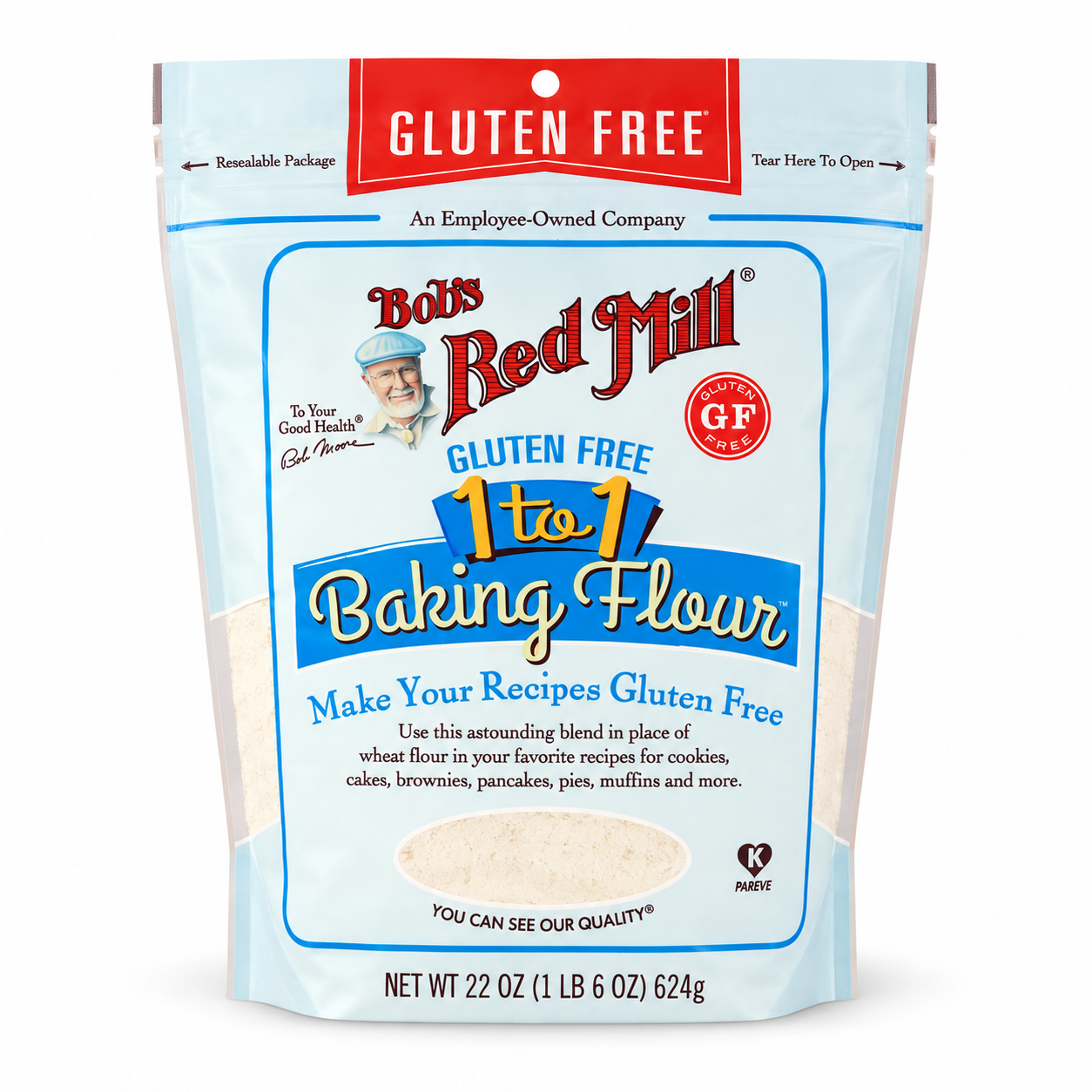 Bob's Red Mill Gluten Free 1-to-1 Baking Flour, 22 oz (623 g) Bob's Red Mill