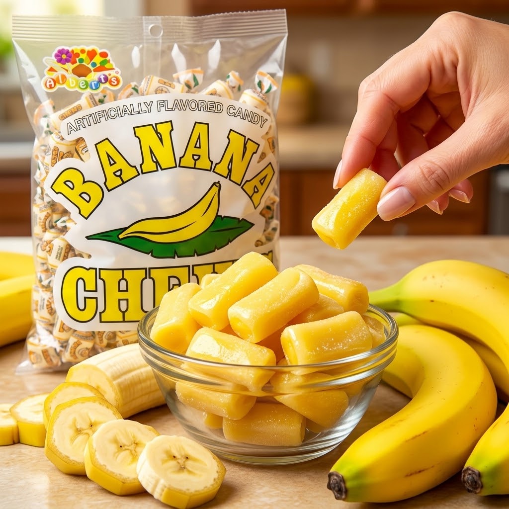 Albert's Fruit Chews - Banana Flavor (240 Candies) Albert's