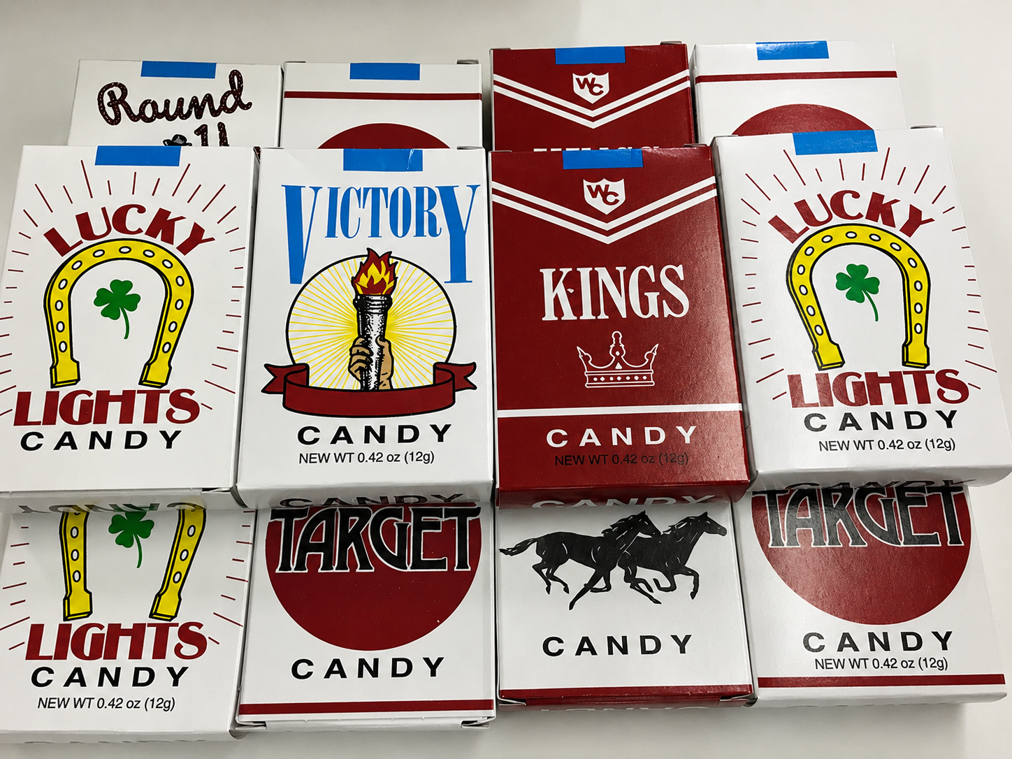 World's King Size Candy Cigarettes Sugar Candy 12 Packs