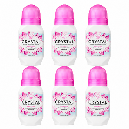 Crystal Essence Mineral Body Deodorant Roll-On Unscented 2.25 fl oz