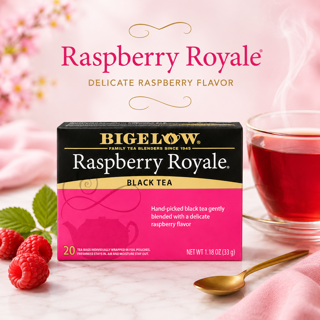 Bigelow Tea Raspberry Royale Tea Bags 20 ct