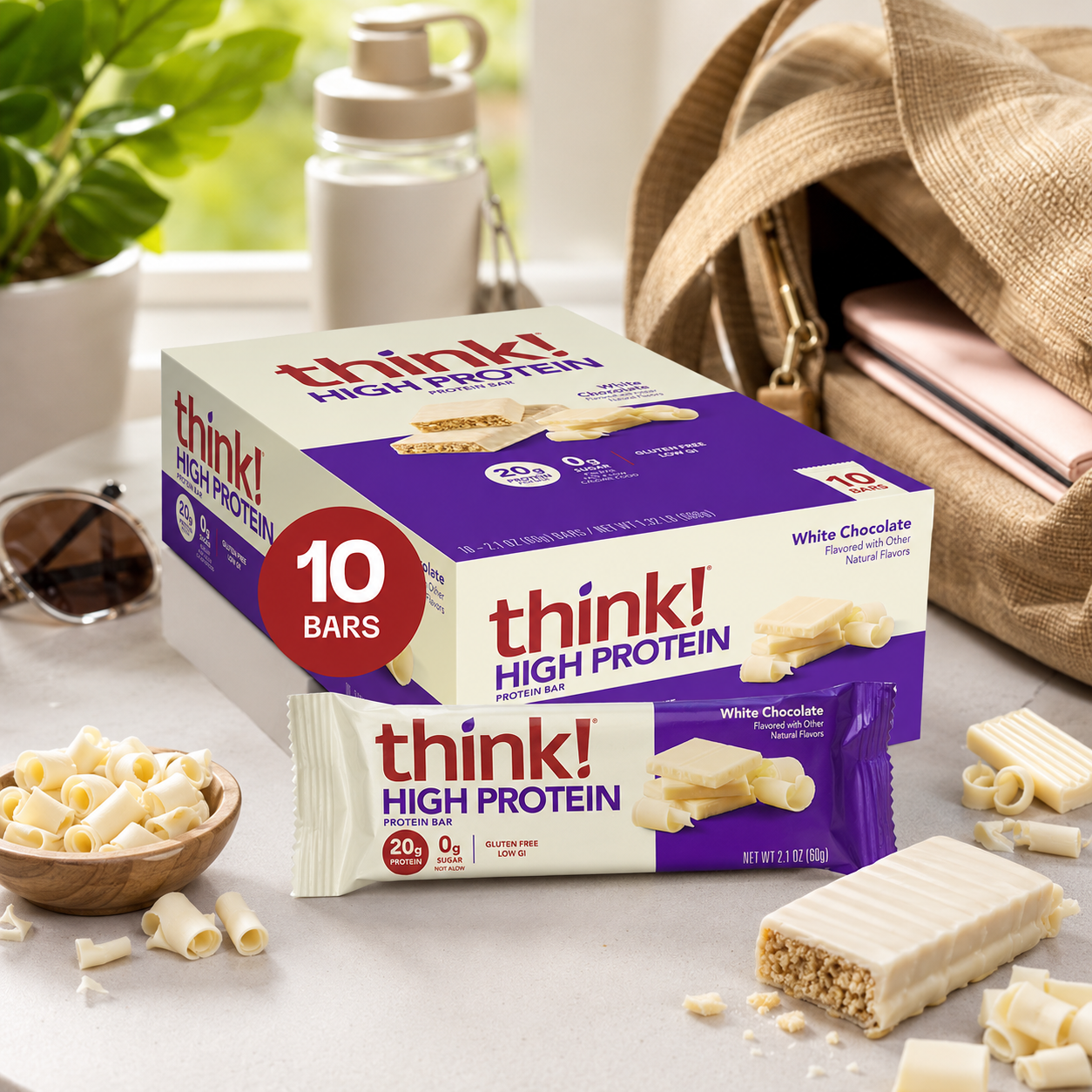 thinkThin High Protein Bars White Chocolate Flavor 2.1 oz