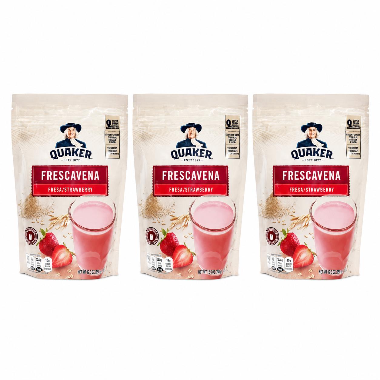 Quaker Frescavena Fresa (Strawberry) Oat Beverage Mix 33.3 oz