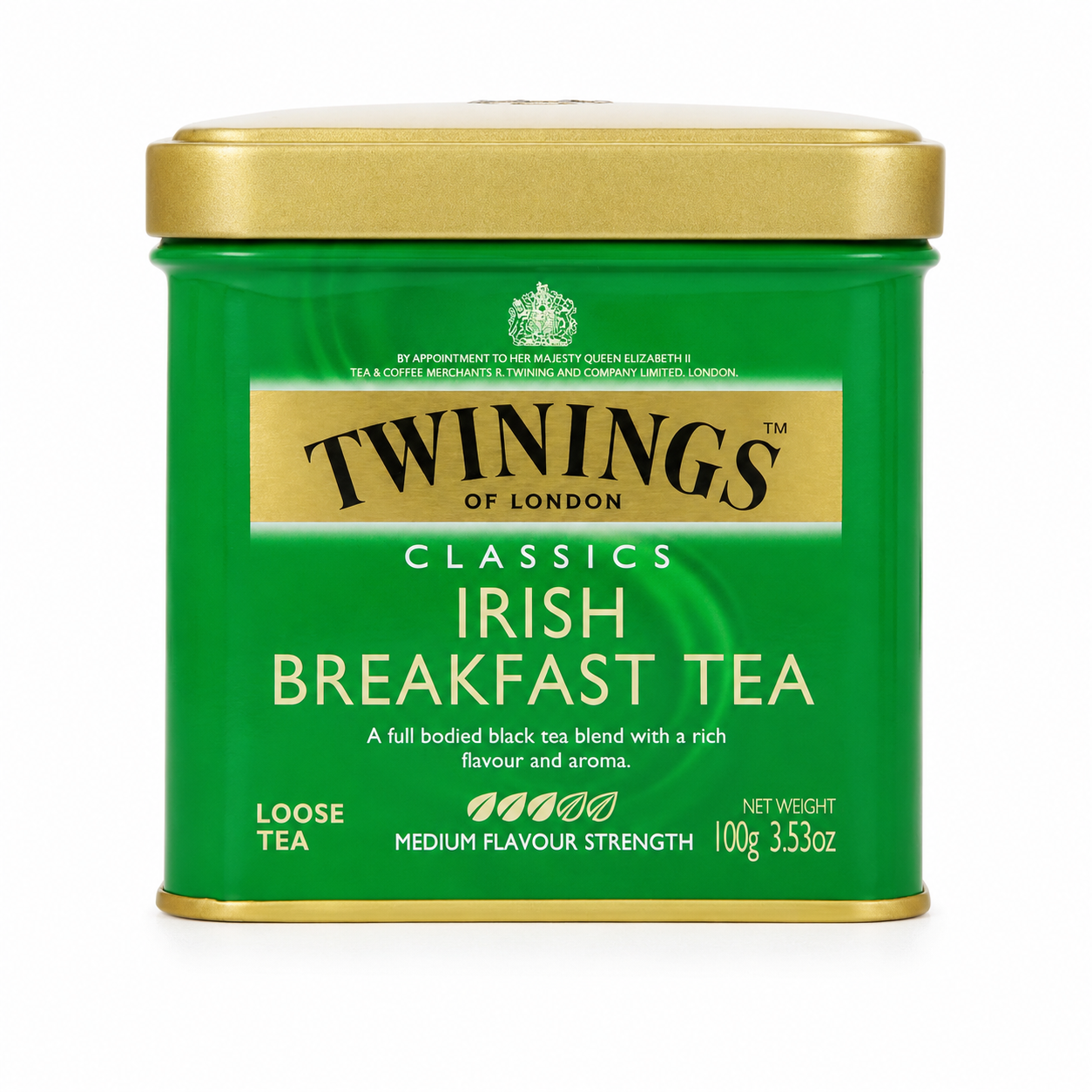 Twinings of London Irish Breakfast Loose Tea Tin 3.53 oz