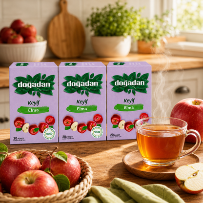 Dogadan Premium Turkish Apple Tea Elma Cayi 20 Tea Bags