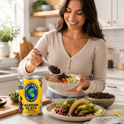 Westbrae Natural Vegetarian Organic Black Beans - 15 oz