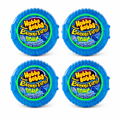 Hubba Bubba Bubble Tape Sour Blue Raspberry Chewing Gum 6 Feet of Fun