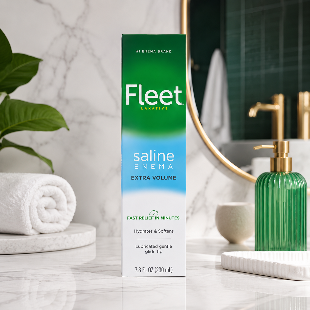 Fleet Saline Laxative Enema Multicolor 7.8 oz