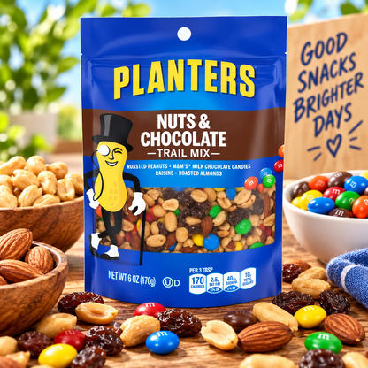Planters Nuts & Chocolate M&M's, 6 oz Bags (Pack of 12) Planters