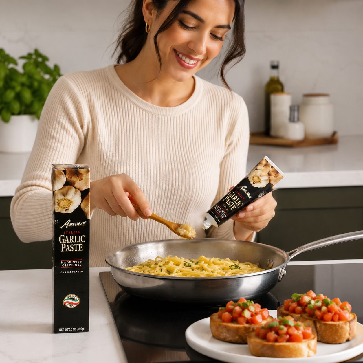 Amore Garlic Paste 3.2-oz Tubes