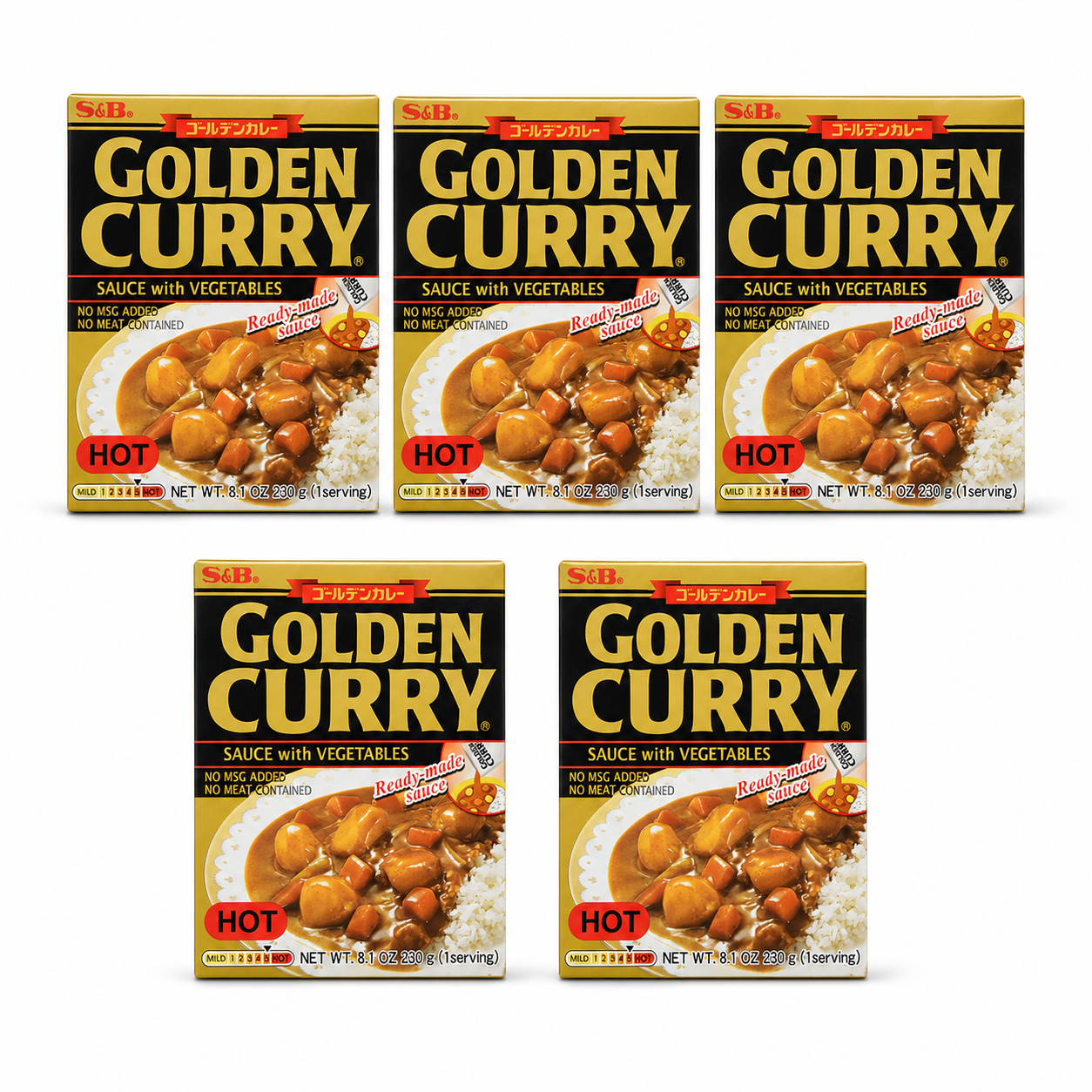 S&B Curry Gold Vegetable Hot Seasoning 8.1 oz