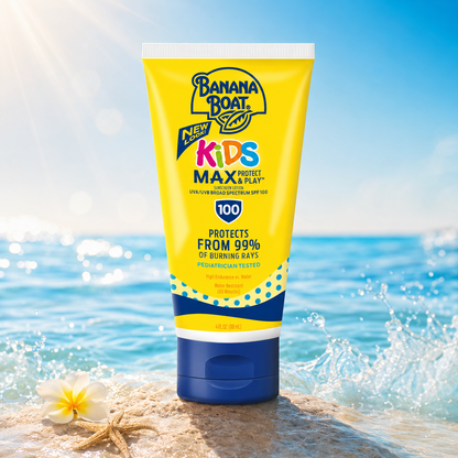 Banana Boat Kids Max Protect & Play Broad Spectrum Sunscreen 4 oz