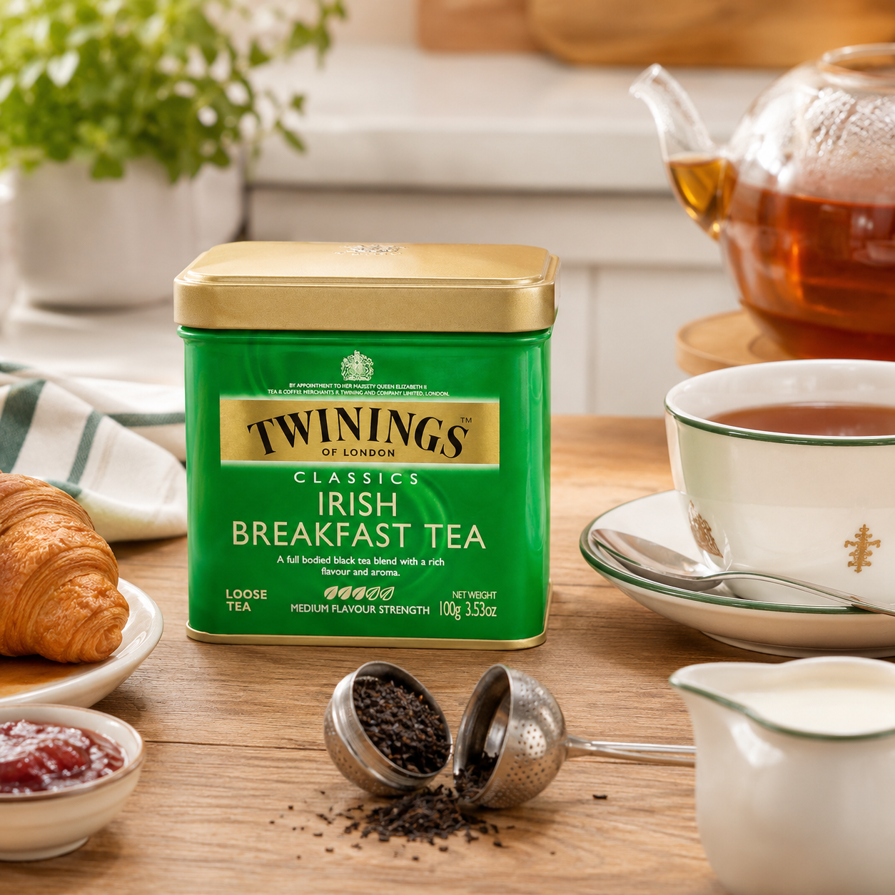 Twinings of London Irish Breakfast Loose Tea Tin 3.53 oz
