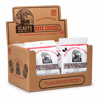 Claey's Natural Peppermint Candy, 6 oz (Pack of 6)