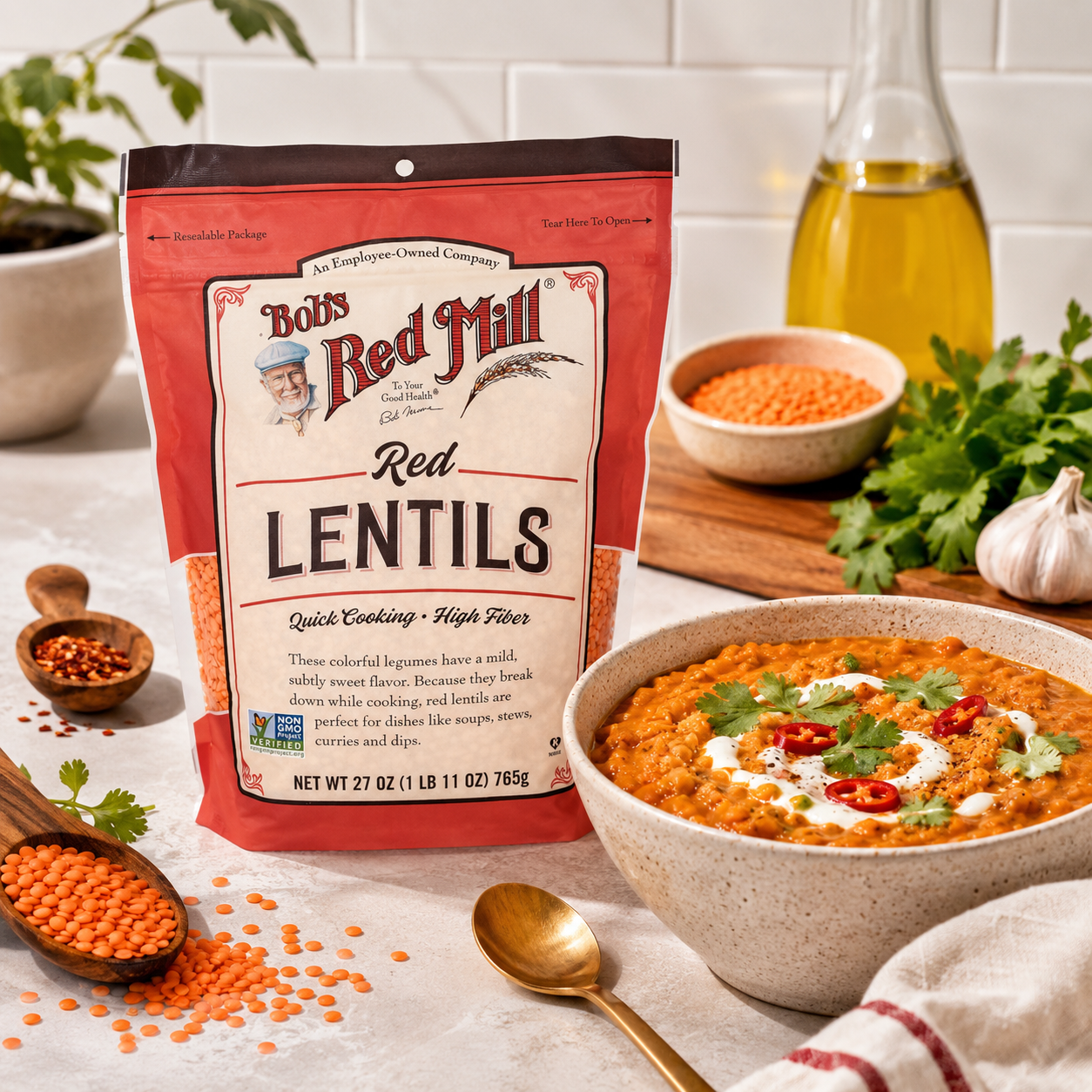 Bob's Red Mill Red Lentils, 27 oz