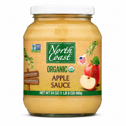 North Coast Organic Applesauce Jar 24 oz
