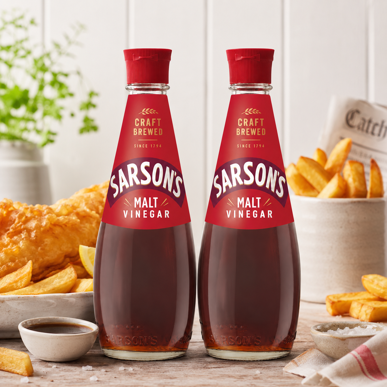 Sarson's Malt Vinegar 250ml (Pack of 2)