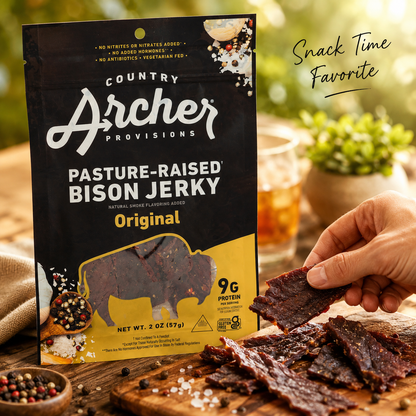 Country Archer, Jerky Bison OrigInchal, 2 Ounce