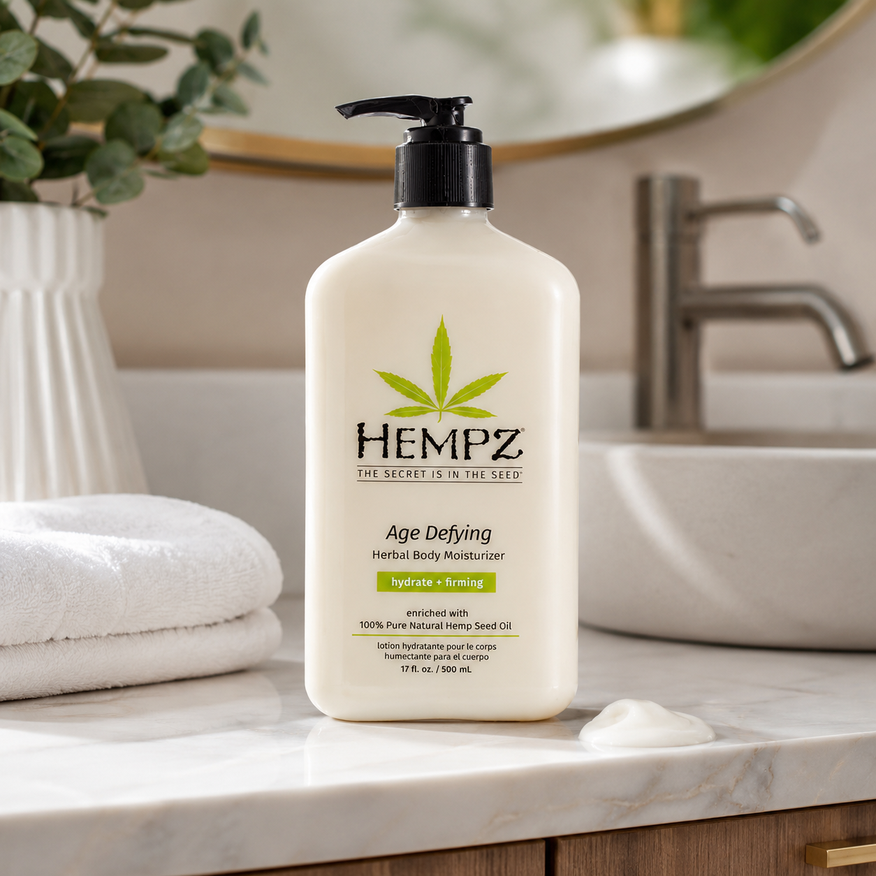 Hempz Age Defying Body Moisturizer 17 oz Pump 16.91 fl oz