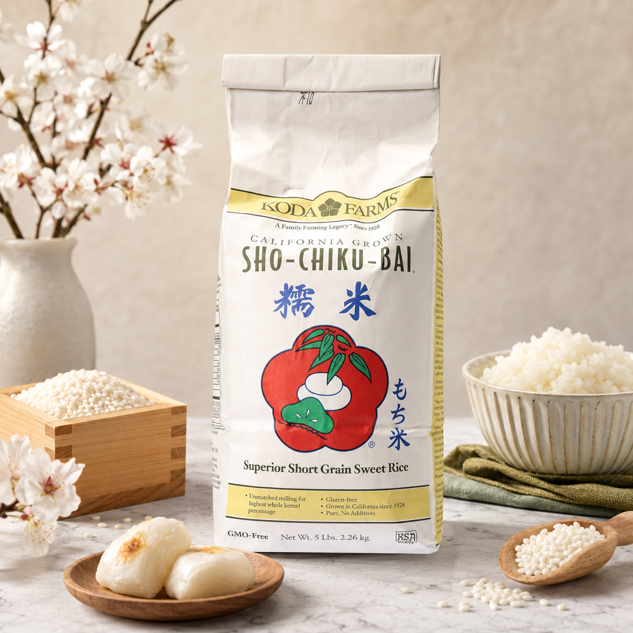 Sho Chiku Bai Sweet Rice, 5 Pound