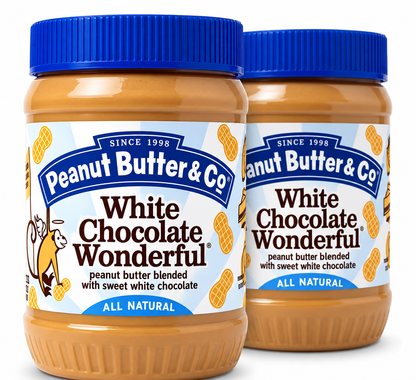 Peanut Butter & Co White Chocolate Wonderful Peanut Butter, 16 oz (Pack of 2) Peanut Butter & Co.