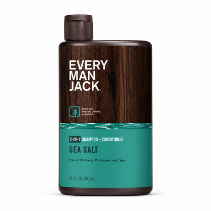 Every Man Jack, Shampoo 2 In 1 Sea Salt, 13.5 Fl Oz