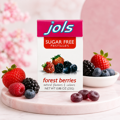 Jols Sugar Free Pastilles Forest Berry 0.88-oz Boxes Daprano & Co