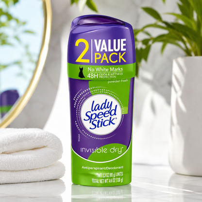 Lady Speed Stick Antiperspirant Invisible Dry Powder Fresh 2.3 oz