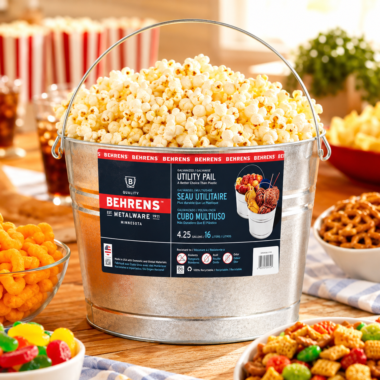 Behrens Galvanized Steel Pail 4.25 Gallon 1 Count