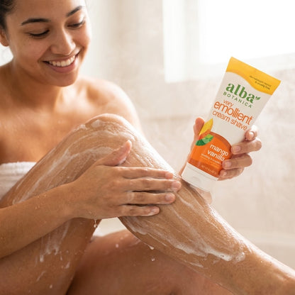Alba Botanica, Moisturizing Cream Shave oz, na, Mango Vanilla, 8 oz Alba Botanica