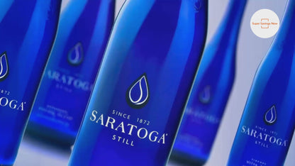 Saratoga Still Natural Spring Water, 12oz Glass Bottles (3 Pack)