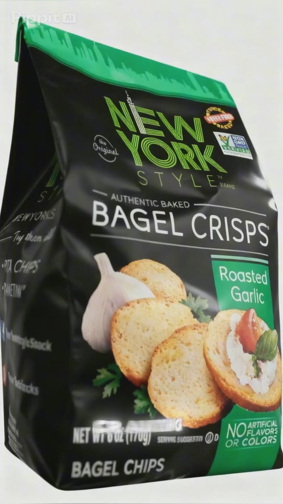 New York Style Garlic Bagel Crisps 7.2 oz