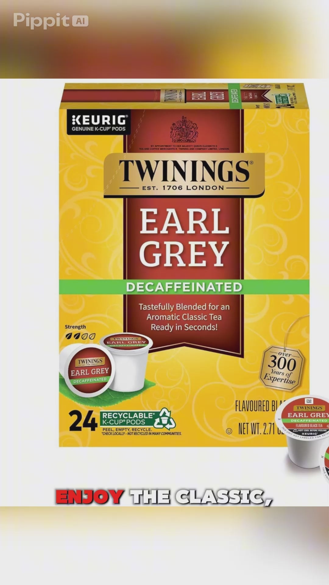 Twinings Earl Grey Decaf Tea Keurig K-Cups
