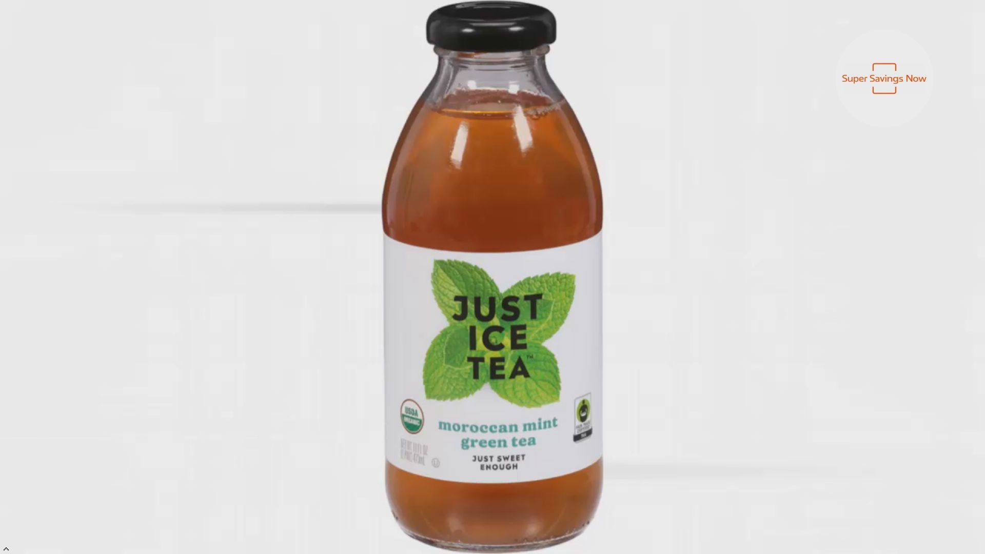 Just Ice Tea, Tea Green Moroccan Mint Organic, 16 Fl Oz