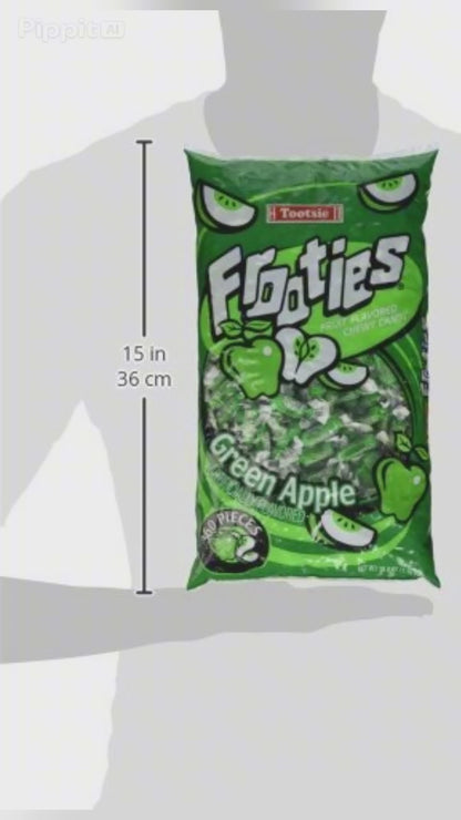 Tootsie Rolls Frooties Green Apple Candy Chewy Fruit Flavored Treats