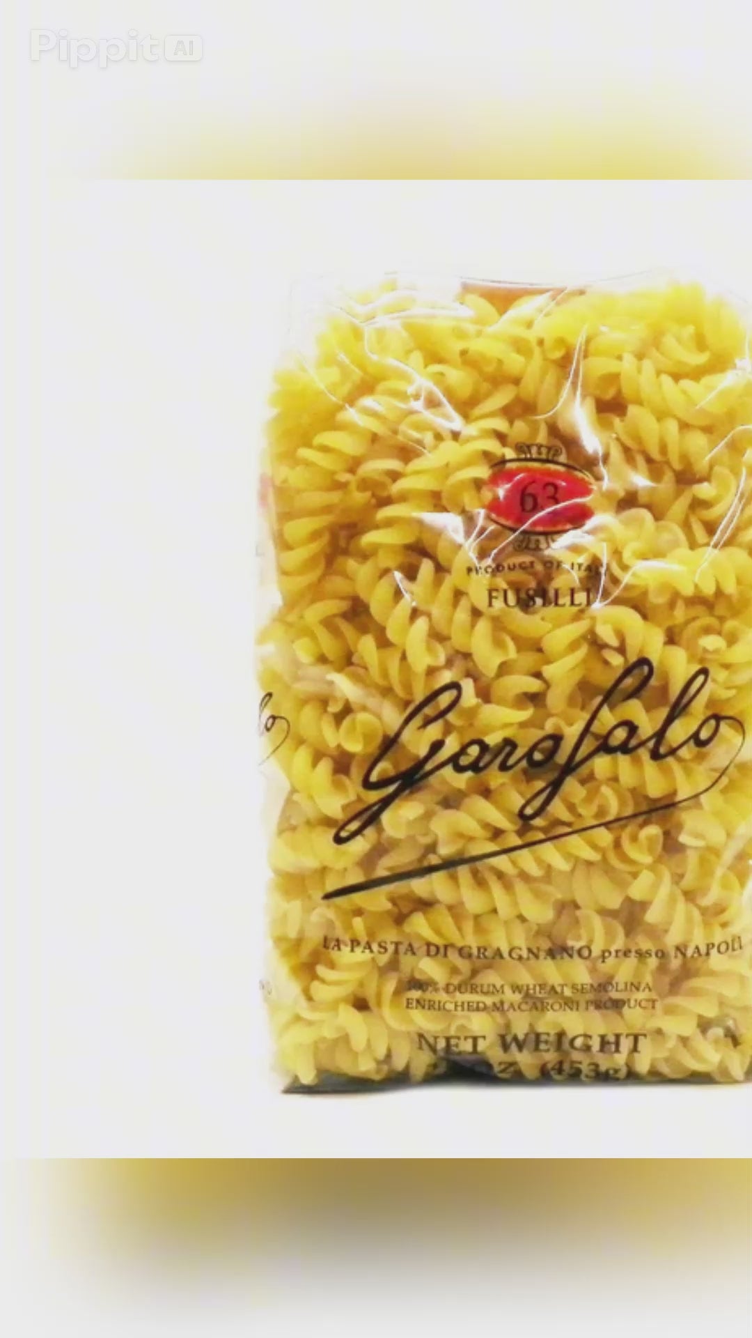 GAROFALO Premium Durum Wheat Semolina Fusilli Pasta Italian Made Bronze-Drawn (Pack of 4)